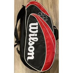Roger Federer Wilson Tennis 3 Rackets Bag Excellent Condition